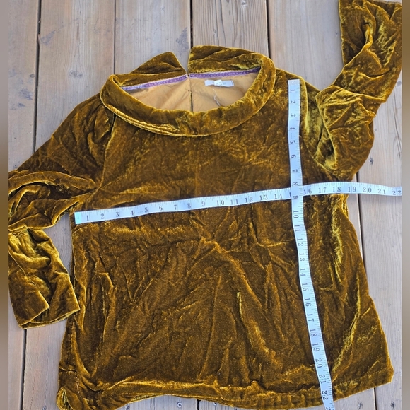 White Stuff Gold Velvety Pullover Top,UK Size 12, US Size 8. Good Condition - Picture 4 of 12